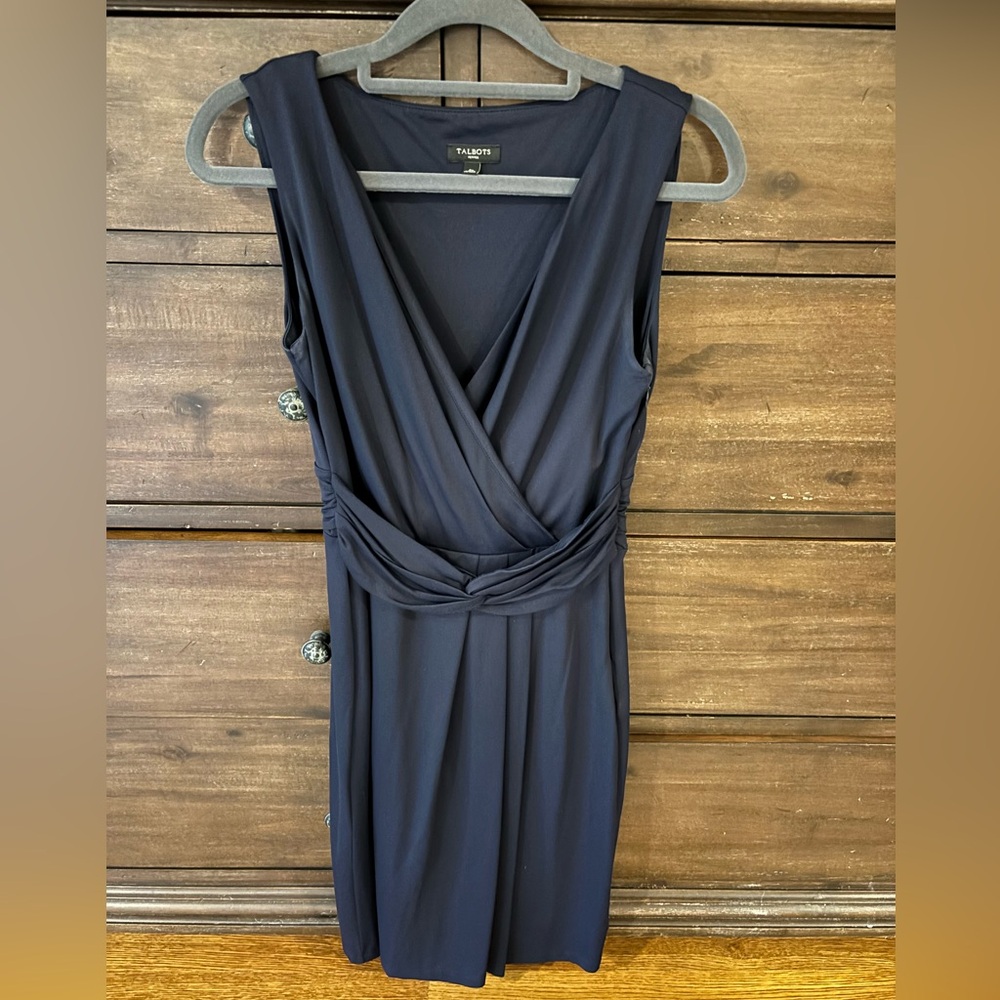 Talbots petites navy dress